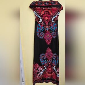 Colorful Paisley Maxi Dress